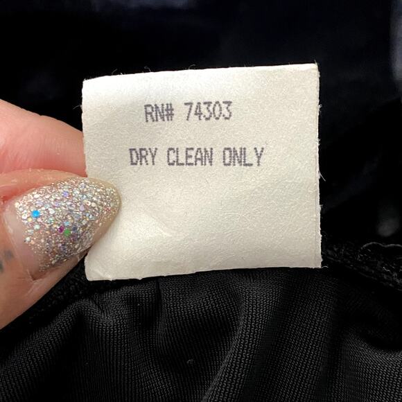 Vtg 90's Stunning Whimsigoth Patchwork Velvet Floral Wtichy Goth Vamp Maxi Skirt - Picture 15 of 15